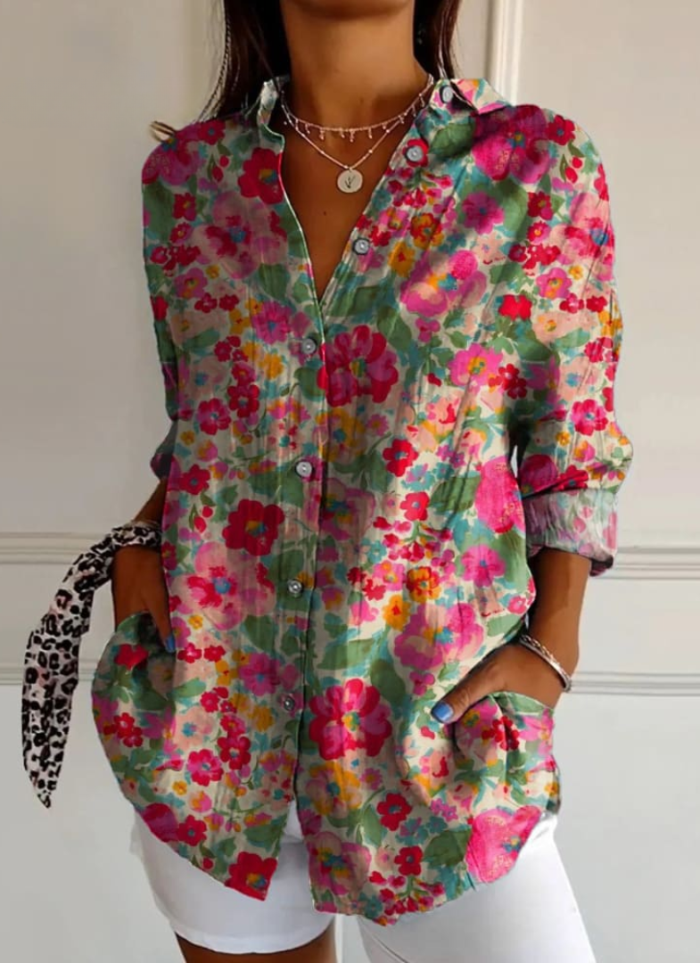 Heidi | Stijlvolle bloemenblouse