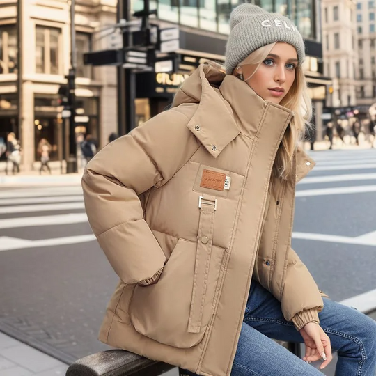 Lara | Giacca imbottita confortevole con cappuccio regolabile