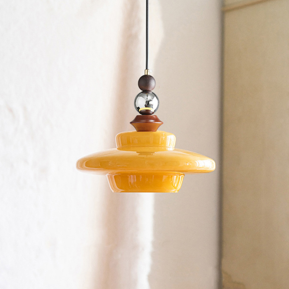 LumoVita | Medieval glass dining table pendant lamp | Beige