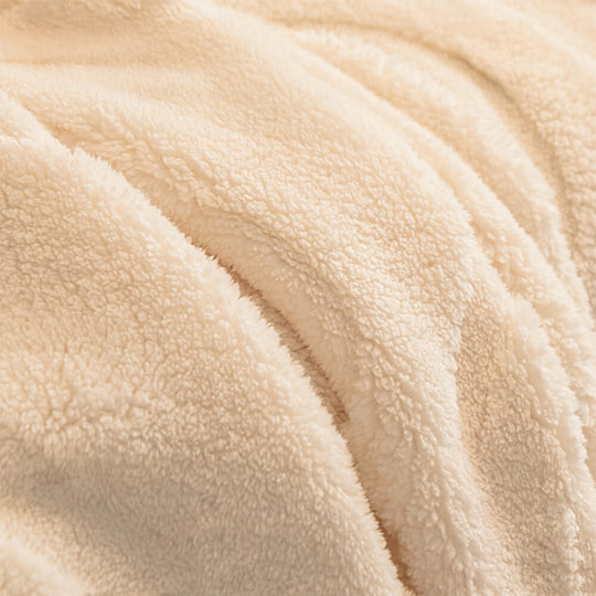 PureLuxe | Copripoltrona in jacquard di peluche | Bianco