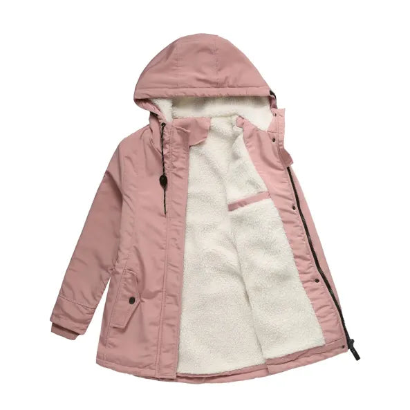 Mila - Warme Winterjacke mit Kapuze