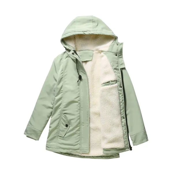 Mila - Warm Winter Coat With Hood