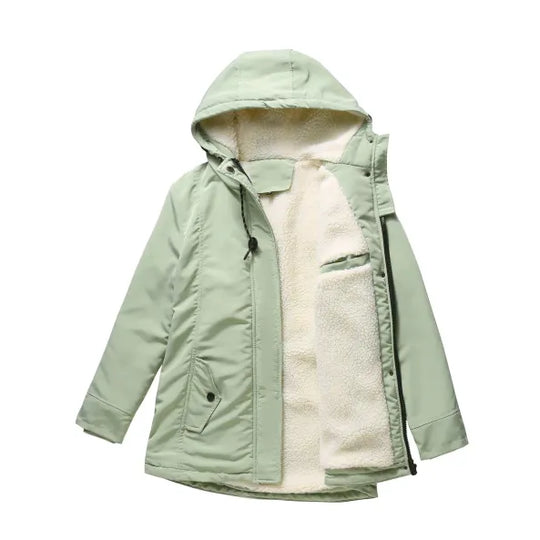 Mila - Warm Winter Coat With Hood