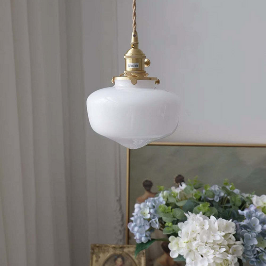 AurumLantaarn | Retro messing lantaarn hanglamp van glas | Goud