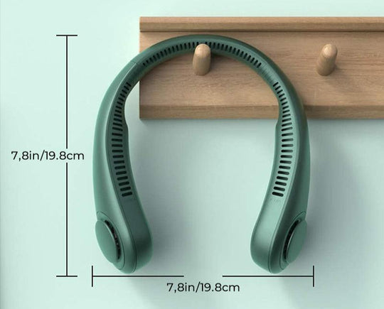 Draagbare CoolBreeze nekventilator - Handig en stijlvol voor dagelijks gebruik.