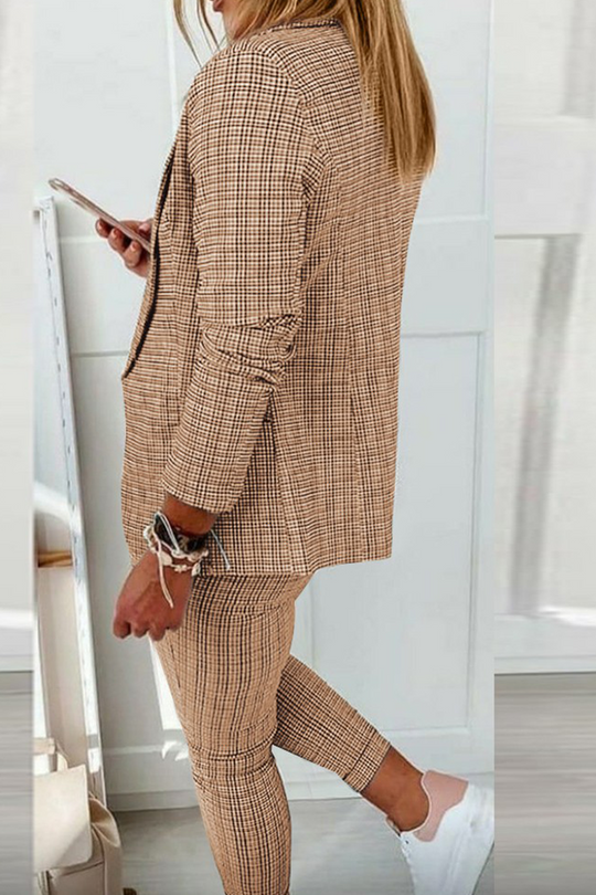 Emma - Elegante Completo a Quadri in Tweed