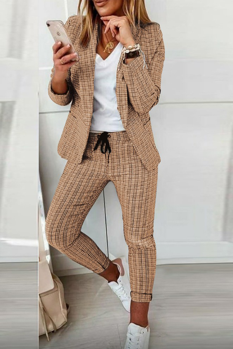 Emma - Elegante Completo a Quadri in Tweed