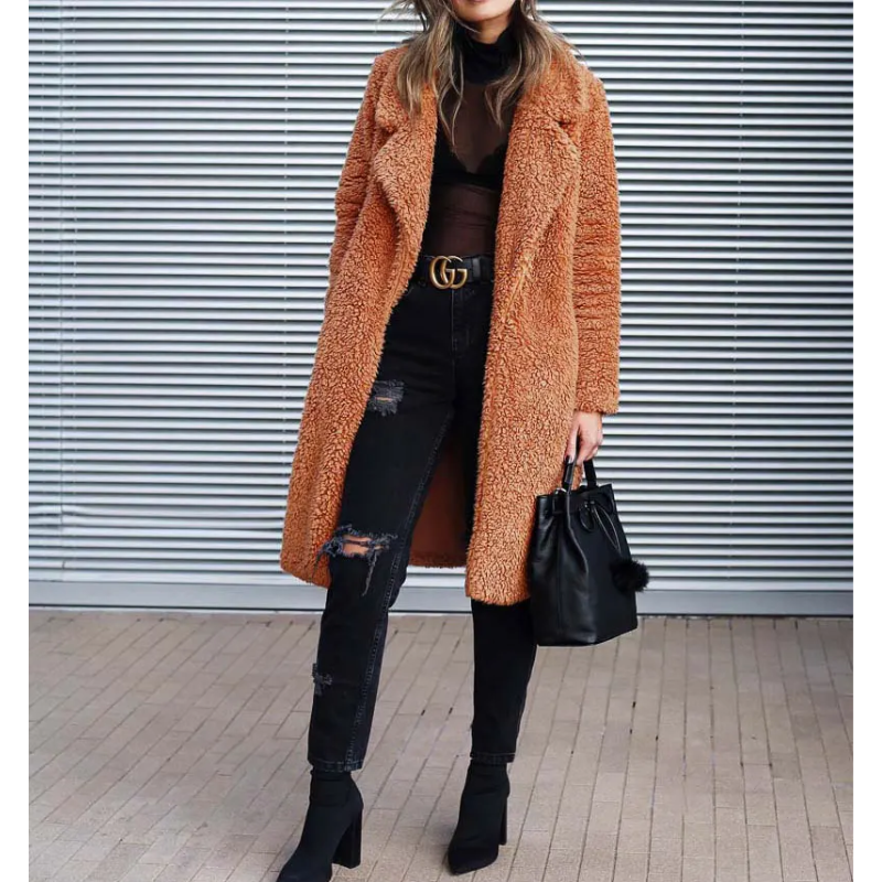 Noor | Women's Warm Winter Coat | Red