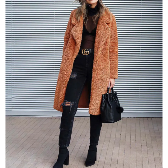 Noor | Women's Warm Winter Coat | Red