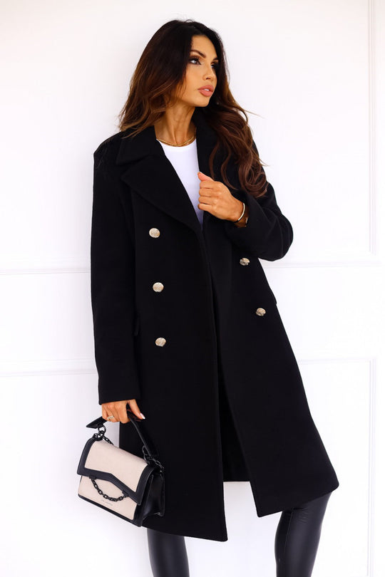 Sophie | Women's Classic Longcoat | Black