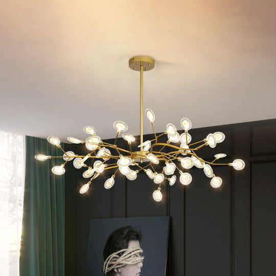 Lumea | Golden postmodern chandelier | Chandelier