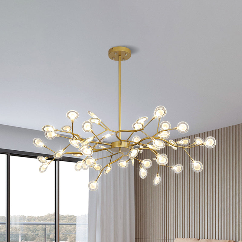 Lumea | Golden postmodern chandelier | Chandelier