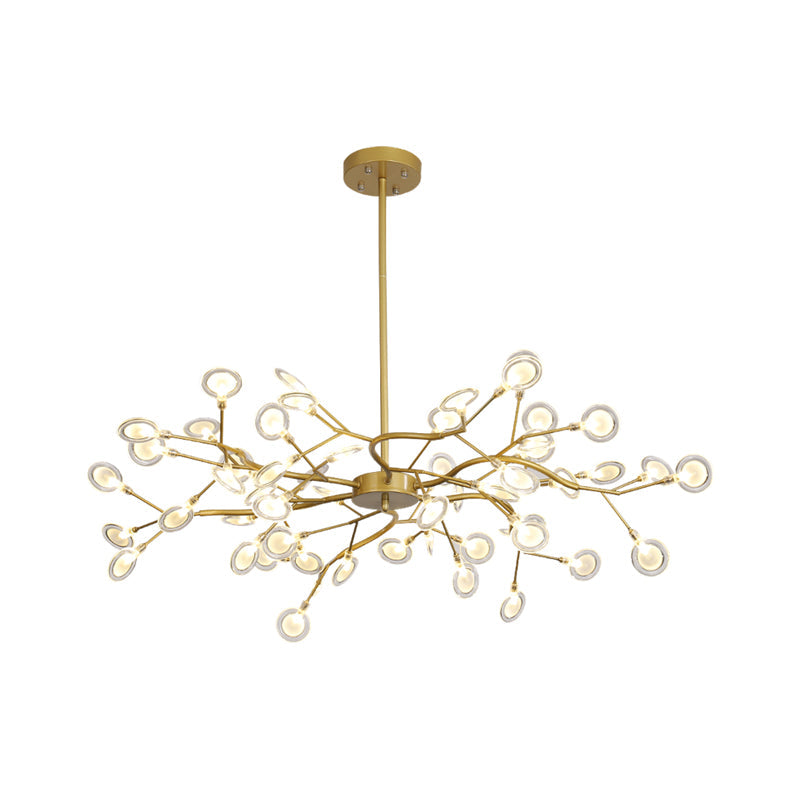 Lumea | Golden postmodern chandelier | Chandelier
