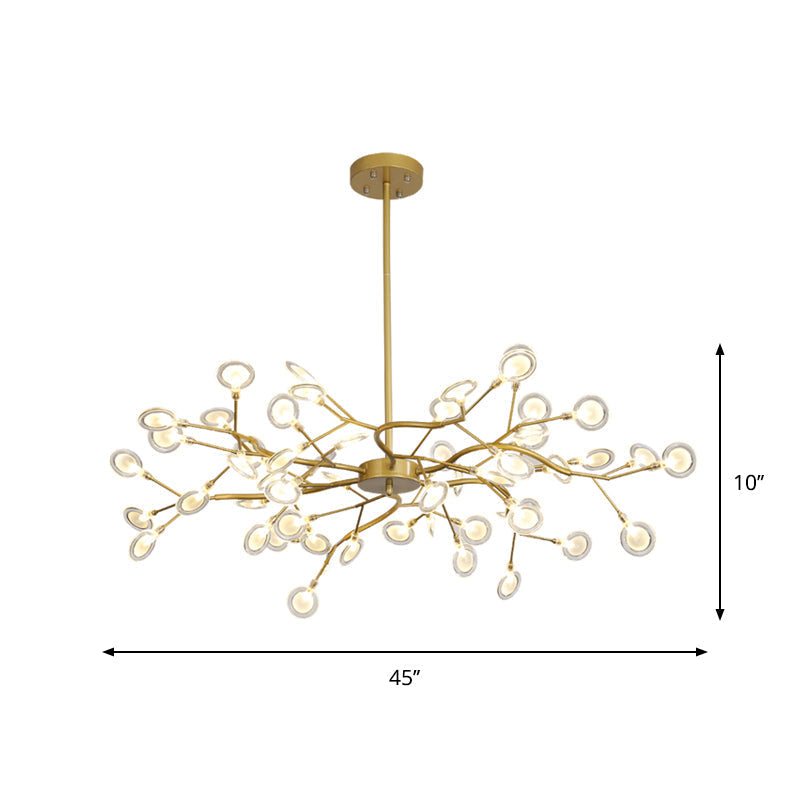 AurumLicht | Postmodern gold chandelier | Gold