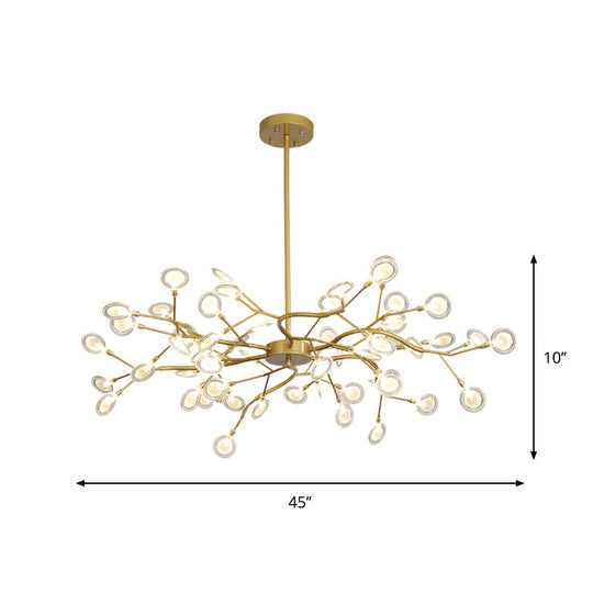 AurumLicht | Postmodern gold chandelier | Gold