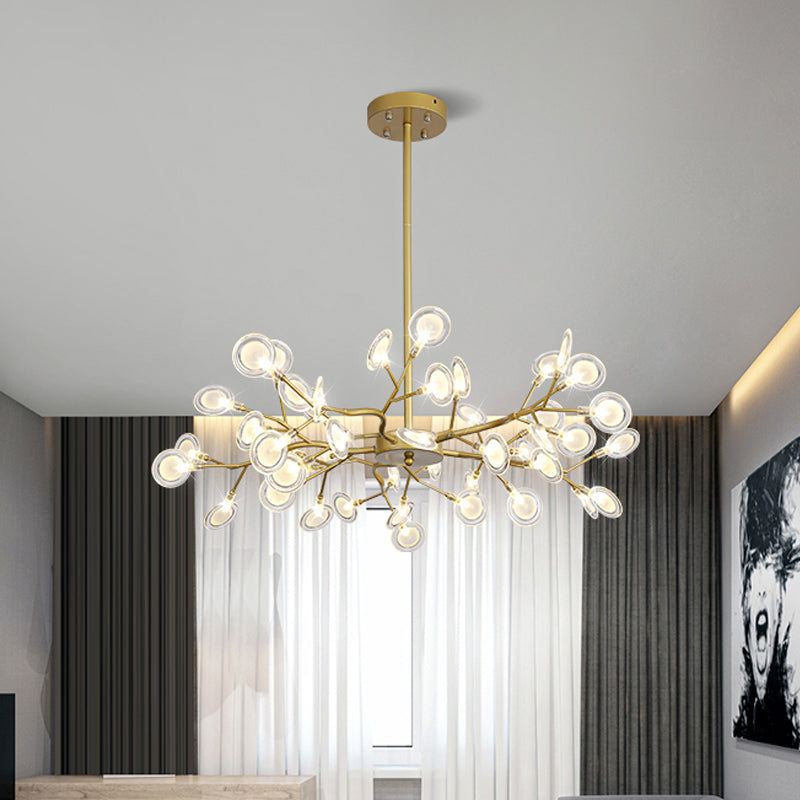 Lumea | Golden postmodern chandelier | Chandelier