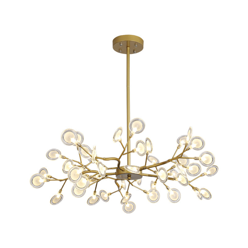 Lumea | Golden postmodern chandelier | Chandelier