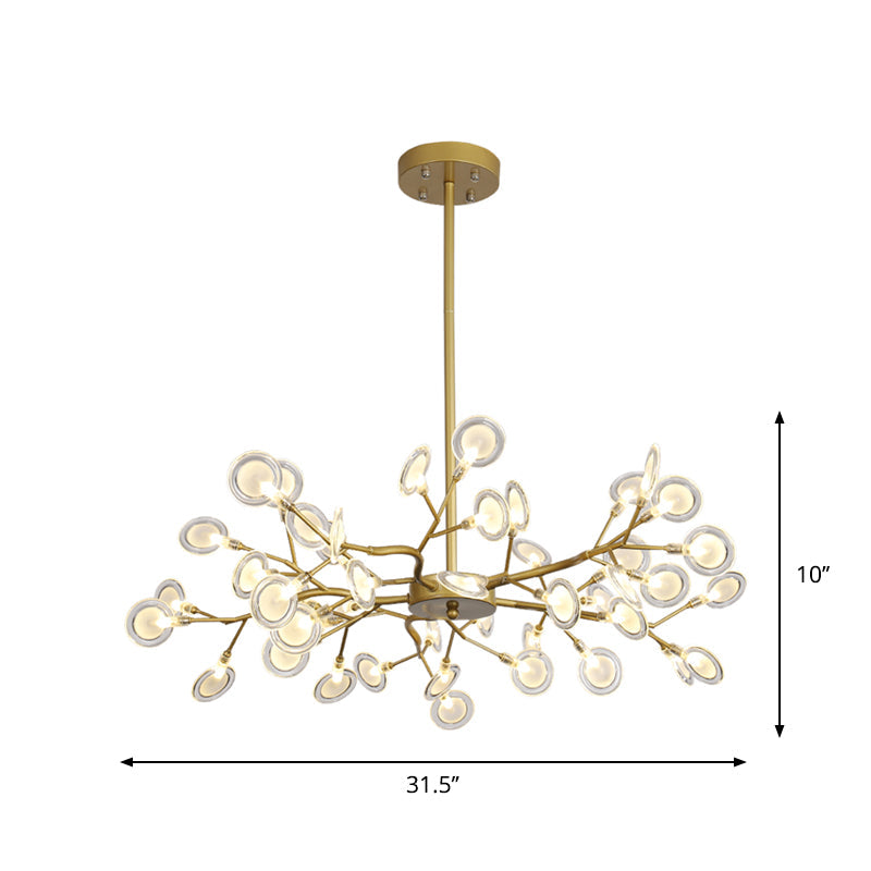 AurumLicht | Postmoderne goldene Kronleuchter | Gold