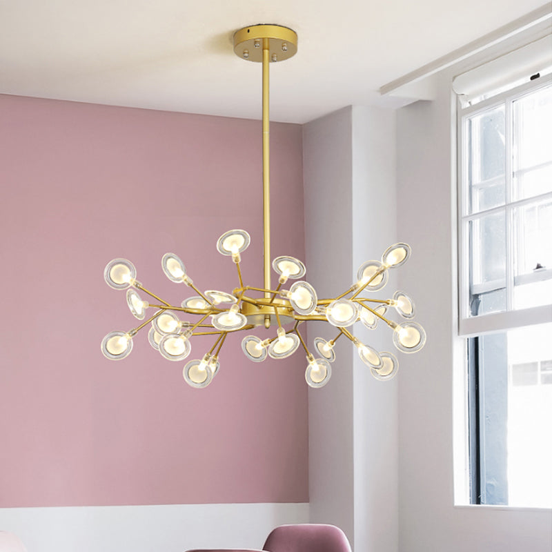 Lumea | Golden postmodern chandelier | Chandelier