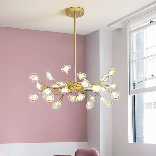 Lumea | Golden postmodern chandelier | Chandelier