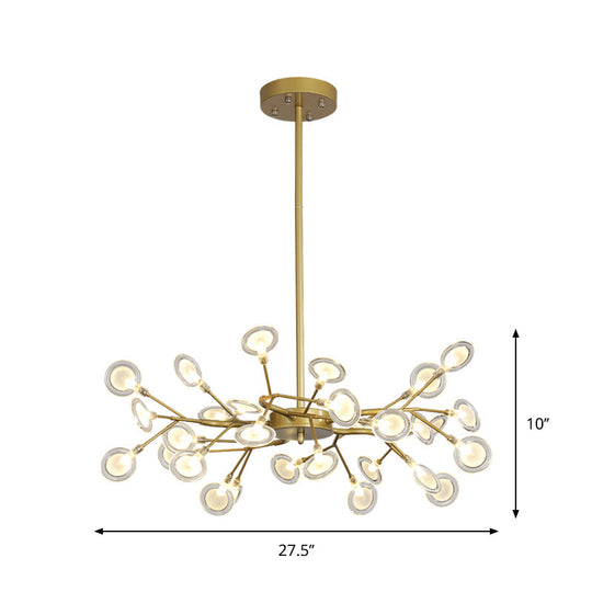 AurumLicht | Postmodern gold chandelier | Gold