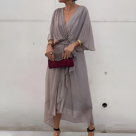 Liora | Elegante Abito Estivo con Scollo a V