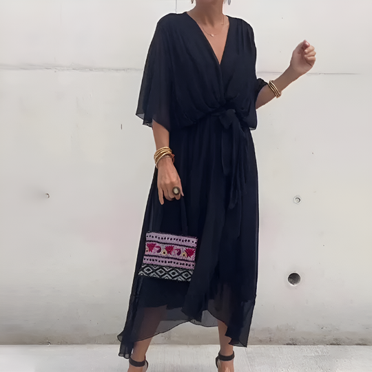 Liora | Elegante Abito Estivo con Scollo a V