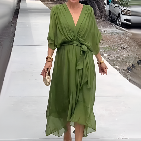 Liora | Elegante Abito Estivo con Scollo a V