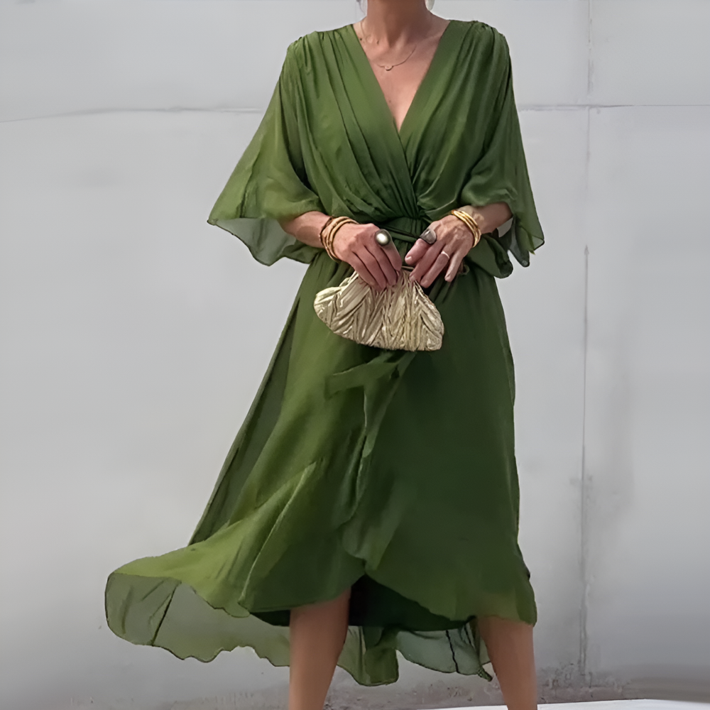 Liora | Elegante Abito Estivo con Scollo a V