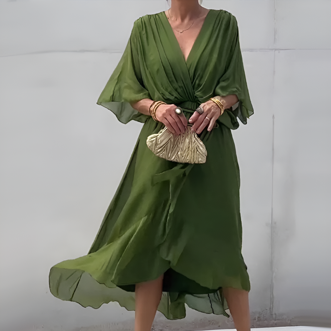 Liora | Elegante Abito Estivo con Scollo a V