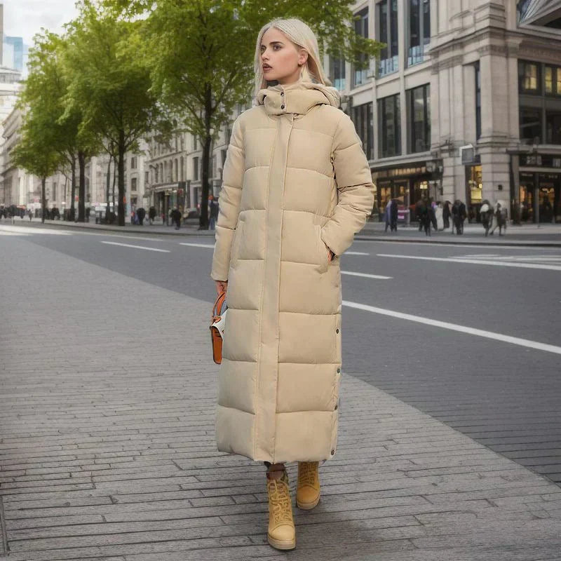 Sophie - Warme Lange Gewatteerde Jacke