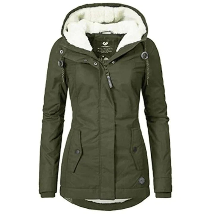 Sophie - Warme Winterjacke mit Pelzfutter