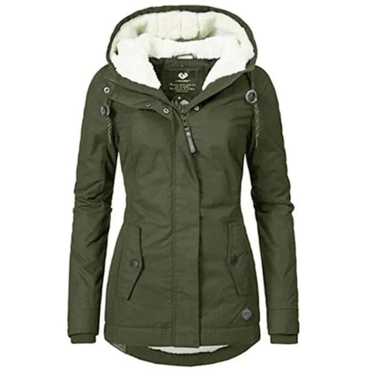 Sophie - Warm Winter Coat with Fur Lining