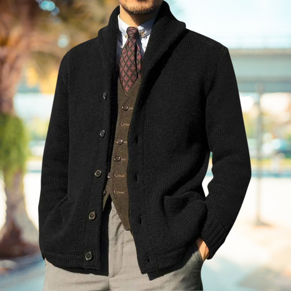 Harold - giacca classica con chiusura a bottoni per un look raffinato