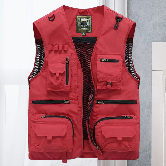 Lars Outdoorvest met meshpanelen voor optimale ventilatie.
