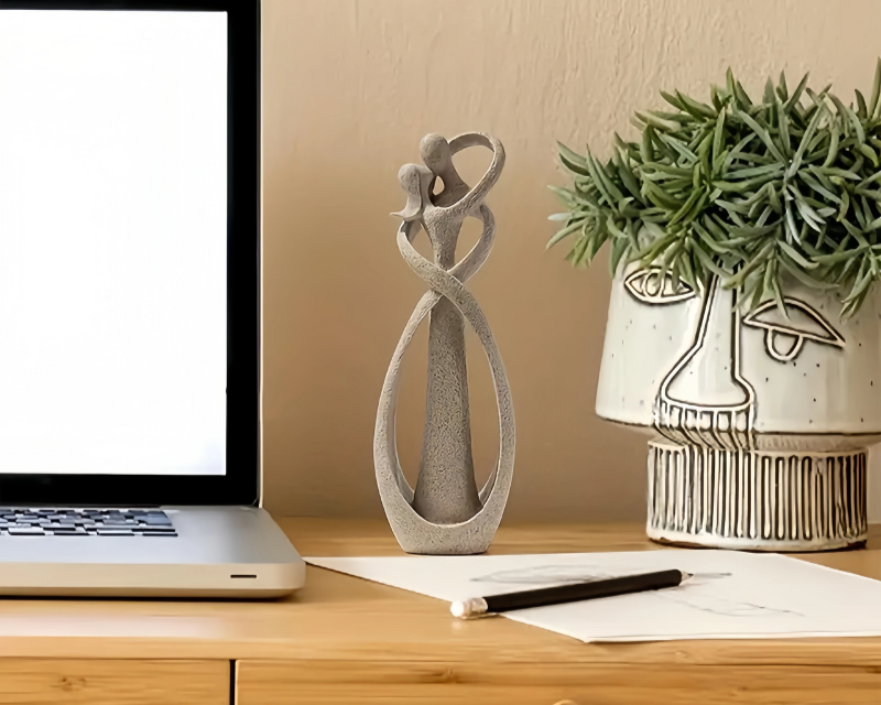 HeartHarmony Decoratief Liefdeskunstwerk Met Een Elegant En Abstract Ontwerp Voor Elke Leefruimte.