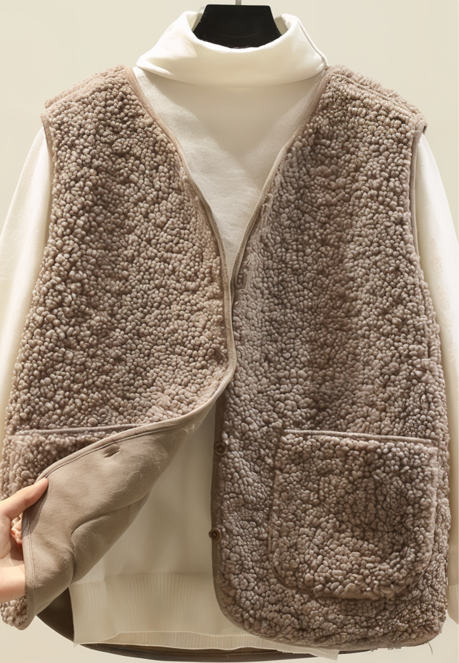 Mila - Gilet Sherpa Morbido per Strati Caldi