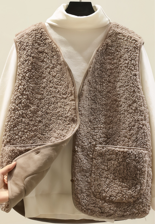 Mila - Gilet Sherpa Morbido per Strati Caldi