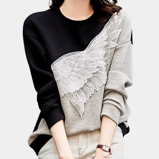 Yara | Women's Luxury Sweatshirt | Black