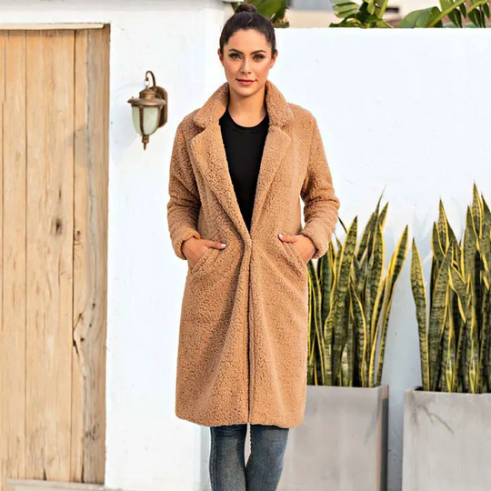 Noor | Women's Warm Winter Coat | Red