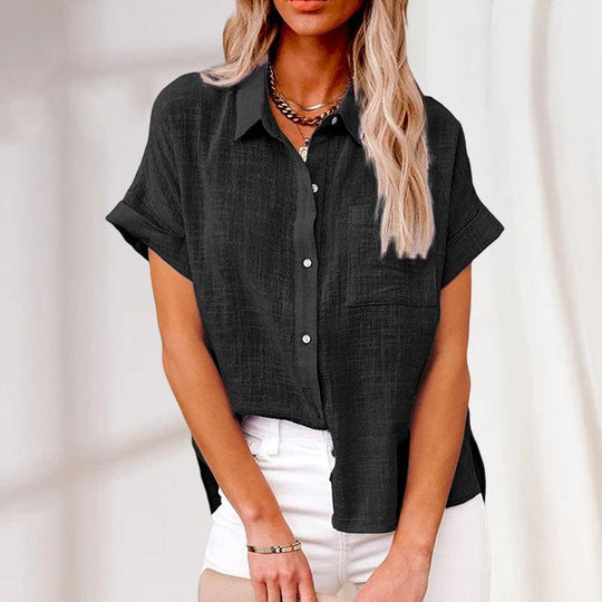 Eline | Camicia comoda con maniche corte