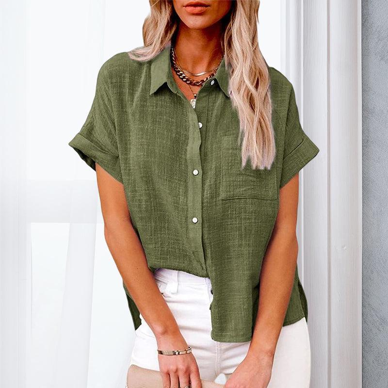 Eline | Camicia comoda con maniche corte