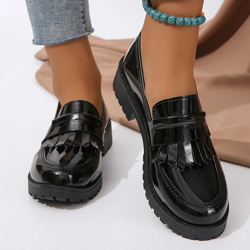 Norella | Stilvoll mit glänzender Oberfläche Loafers