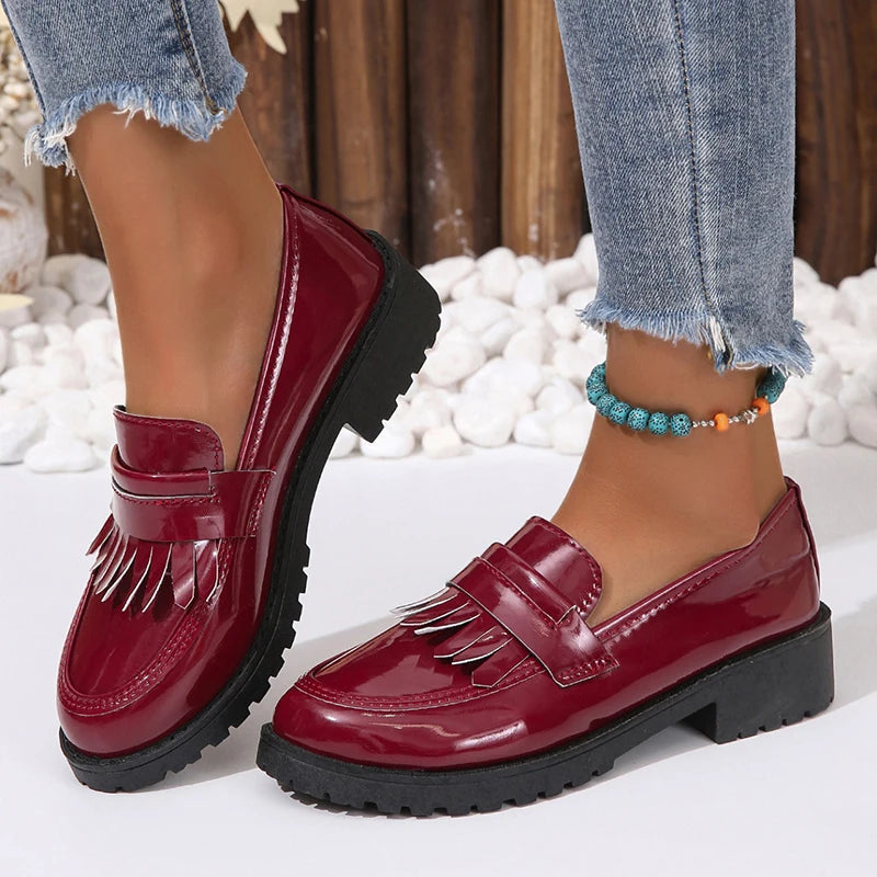 Norella | Stylish with Shiny Surface Loafers