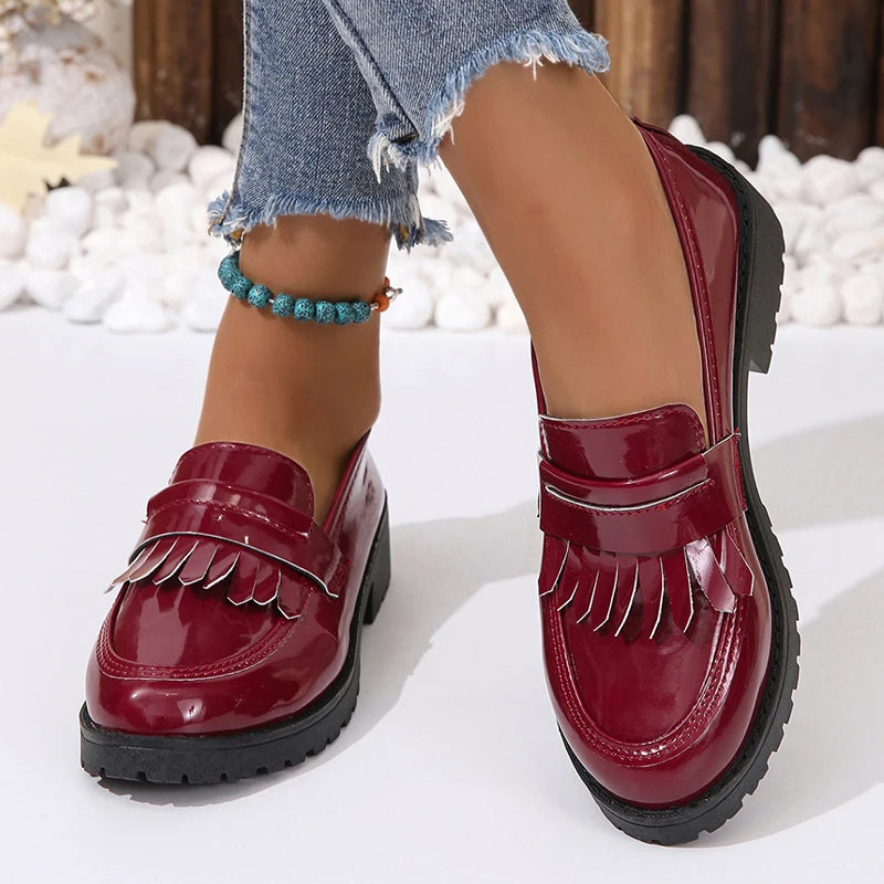 Norella | Stilvoll mit glänzender Oberfläche Loafers