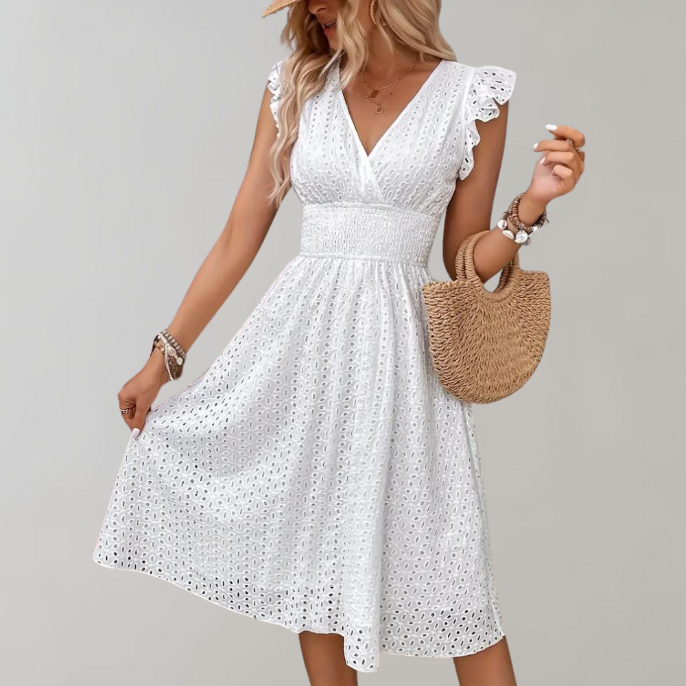 Femke | Comfortable summer dress with ruffle sleeves