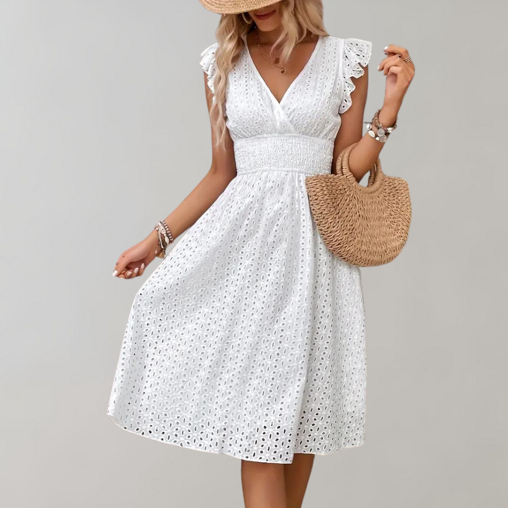 Femke | Comfortable summer dress with ruffle sleeves