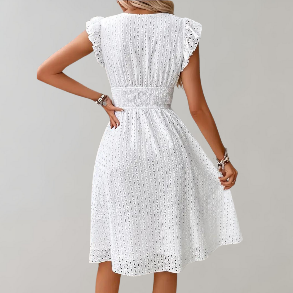 Femke | Comfortable summer dress with ruffle sleeves