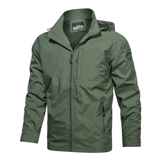 Lucas Heren winddichte outdoorjas met een comfortabele pasvorm en praktische zakken. Deze jas is perfect voor buitenactiviteiten en biedt bescherming tegen de elementen.