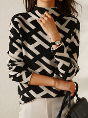 Lara - Fashionable Women's Sweater with Graphic Pattern